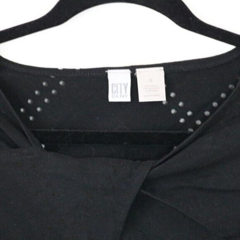 City DKNY Black Cutout Shirt Small - Picture 3 of 5